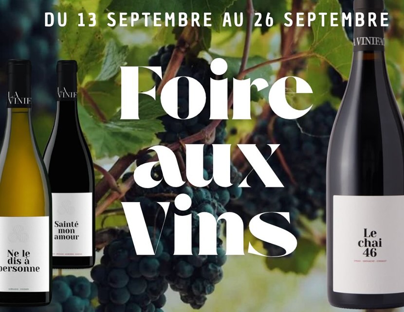 foire aux vins À la vinifacture du 13 au 26