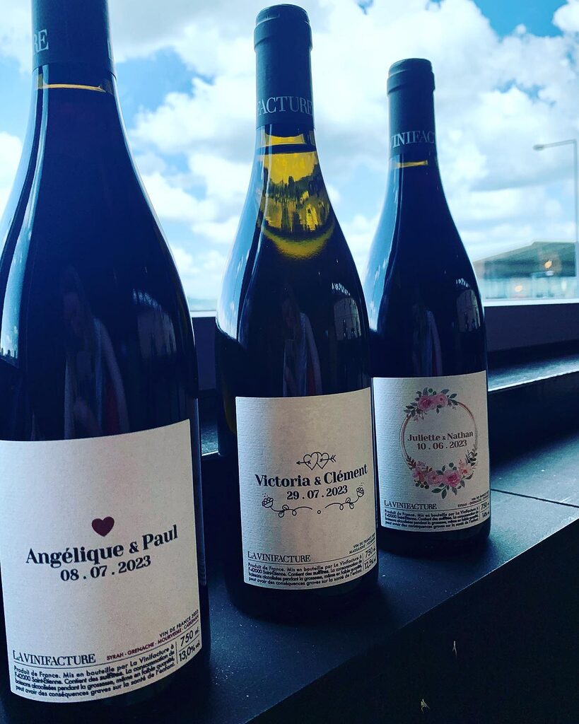 personnalisez les étiquettes de nos vins pour votre mariage, pour
