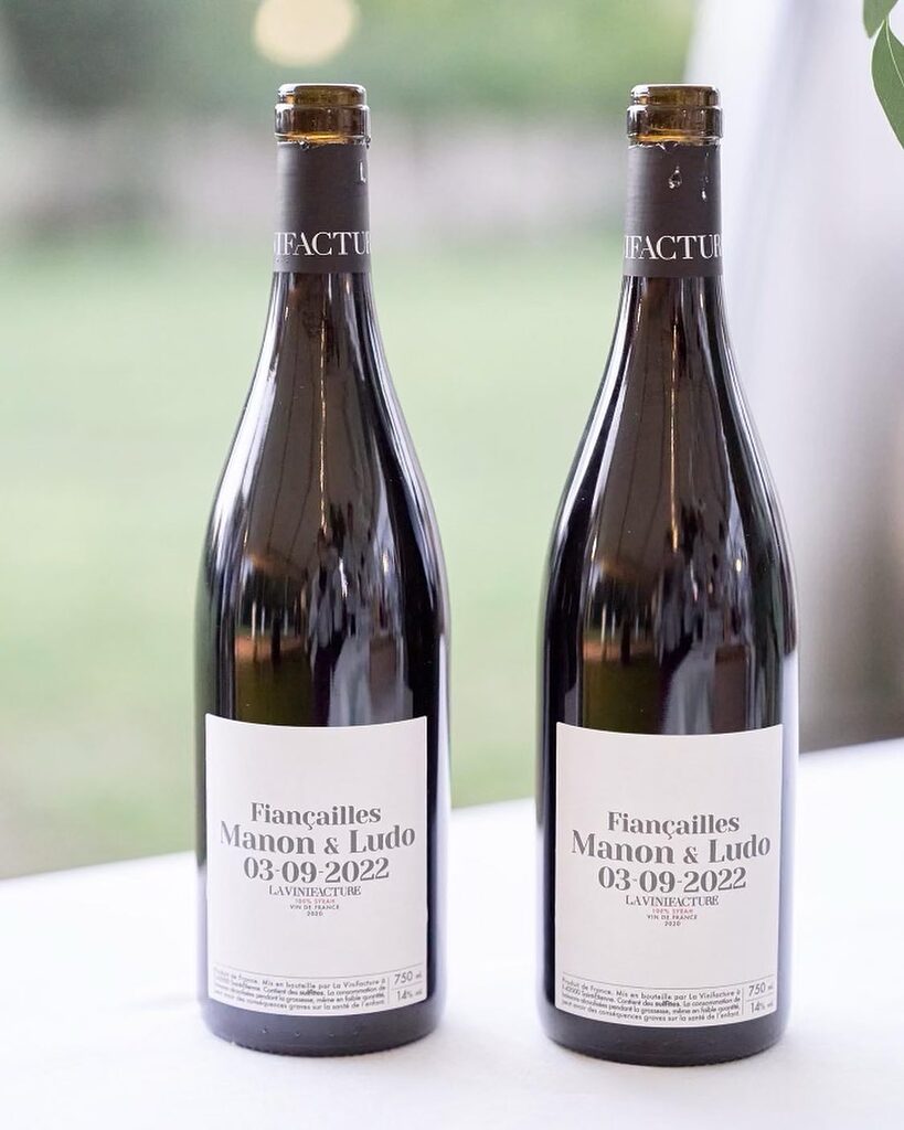 #personnalisation #etiquettespersonnalisees #fiancailles #mariage #lovewine...